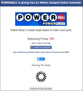 Facebook Powerball Scam