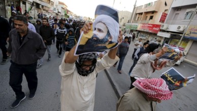 Bahrain police use water cannons, birdshot at Nimr al-Nimr execution protest